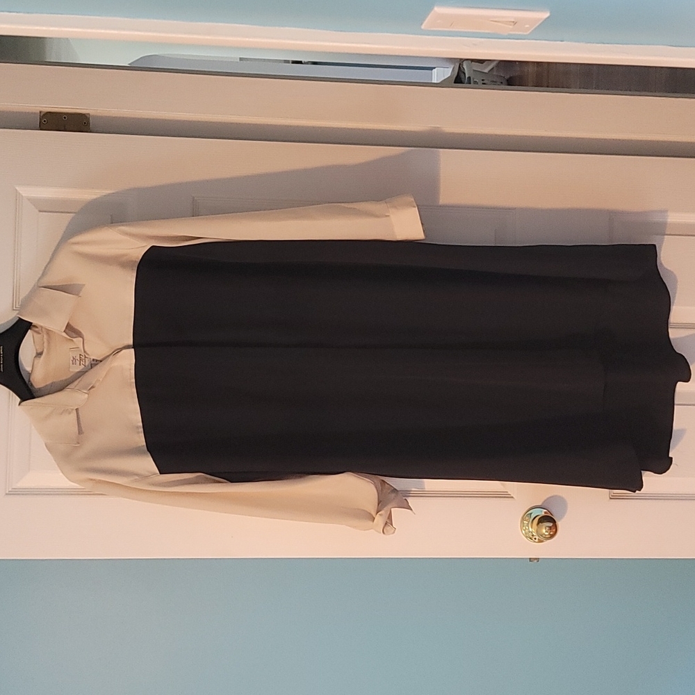 Black and white shirt dress 18w